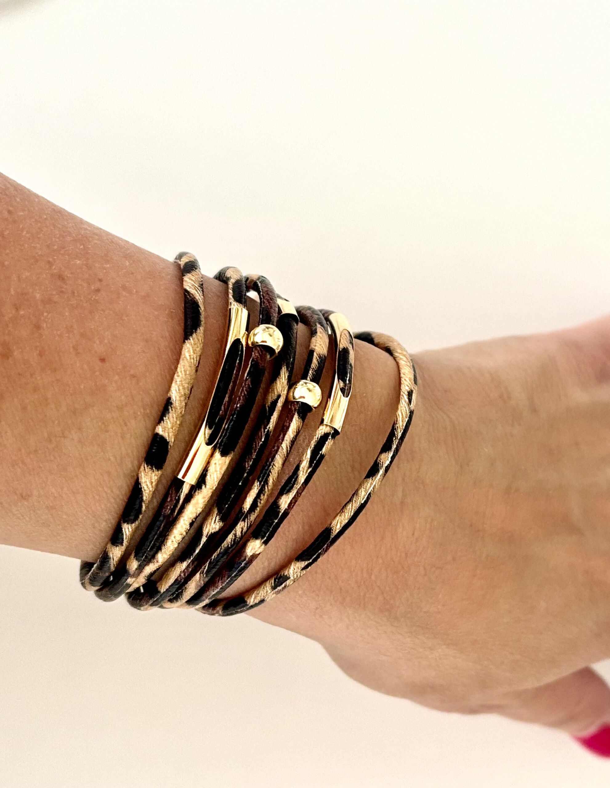 Leopard Wrap Bangle - Image 4
