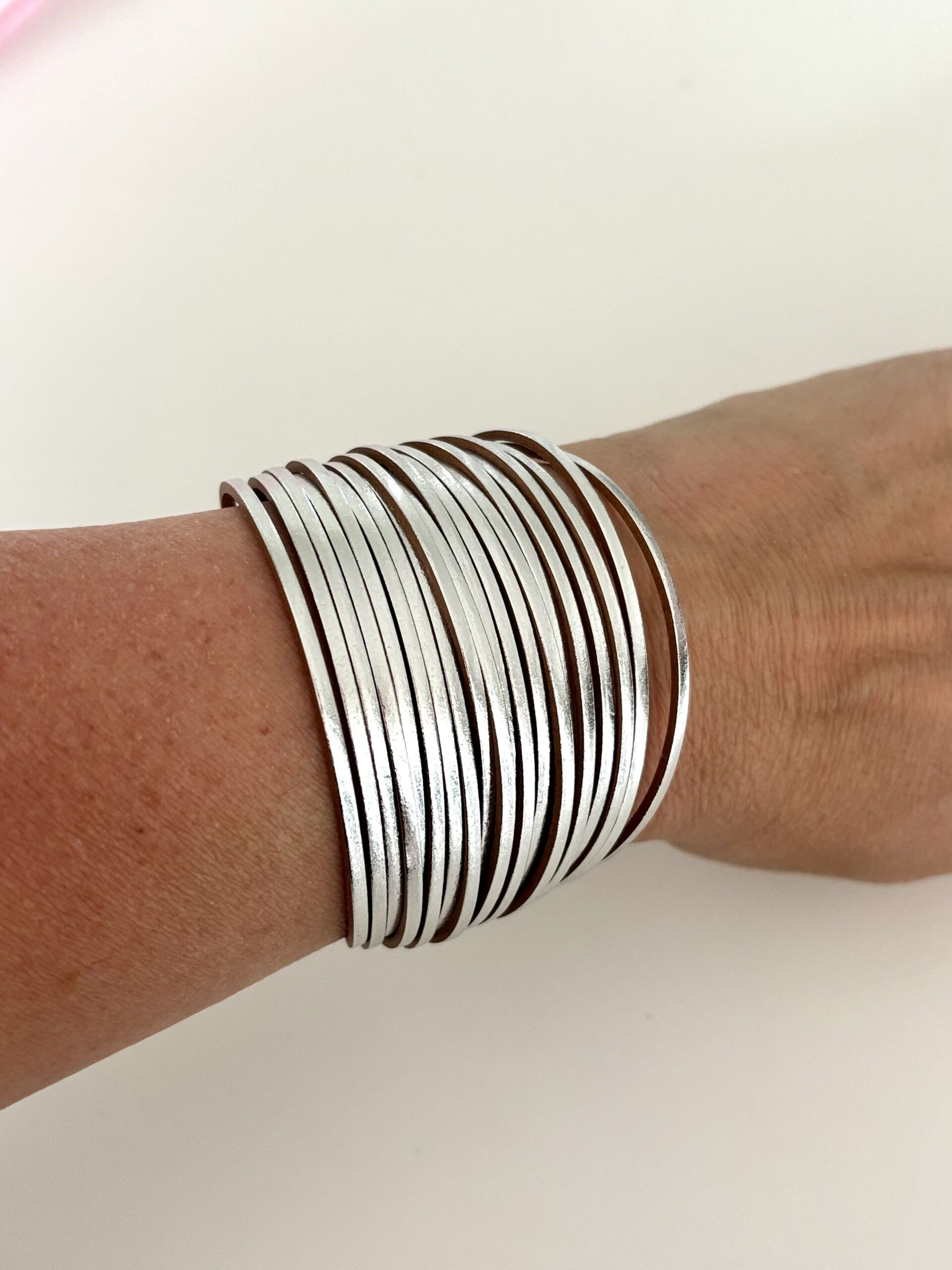 Silver Wrap Bangle - Image 3
