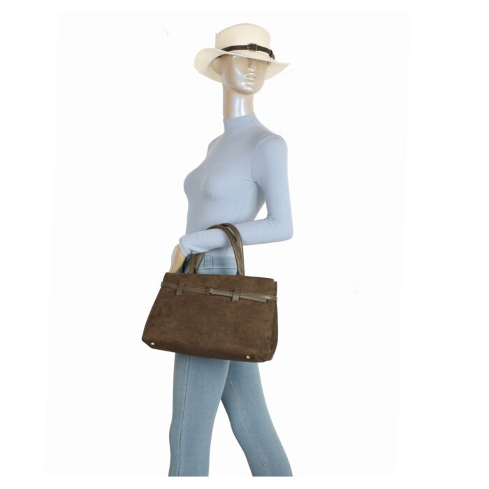 The Bella Buckle Vegan Suede - Wine - Image 4